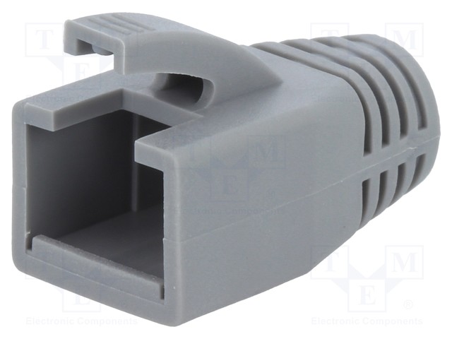 RJ45 plug boot; 8mm; Colour: grey