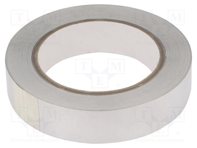 Tape: shielding; W: 25mm; L: 33m; Thk: 0.078mm; acrylic conductive