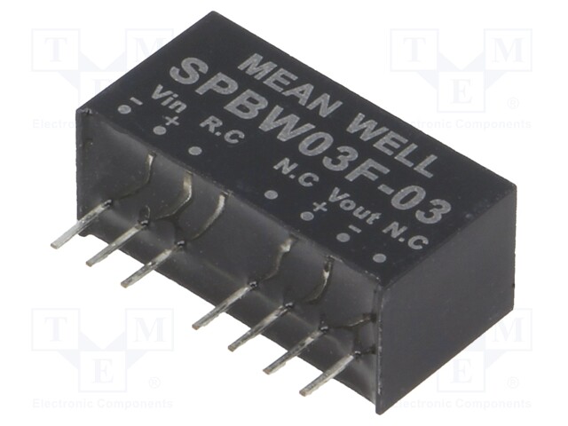 Converter: DC/DC; 3W; Uin: 9÷36V; 3.3VDC; Iout: 0÷700mA; SIP8; 4.8g