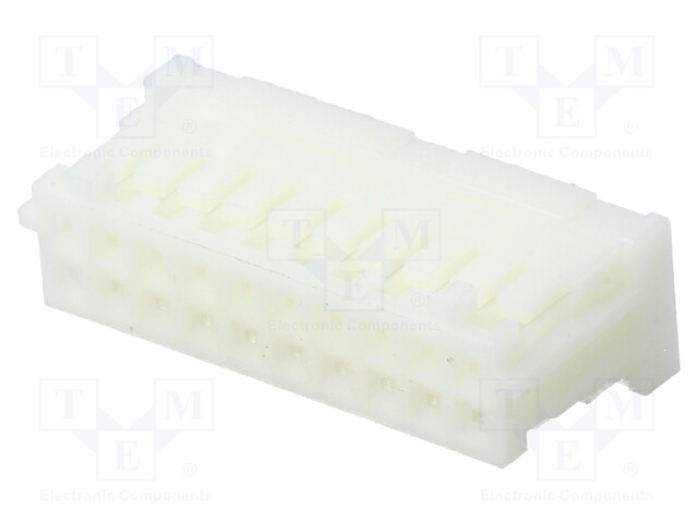 Plug; wire-wire/PCB; female; DF1B; 2.5mm; PIN: 20; w/o contacts