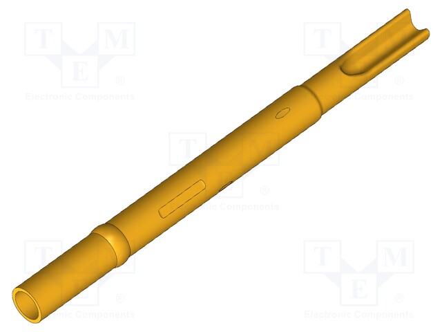 Test probe socket; Contact plating: gold-plated; soldered