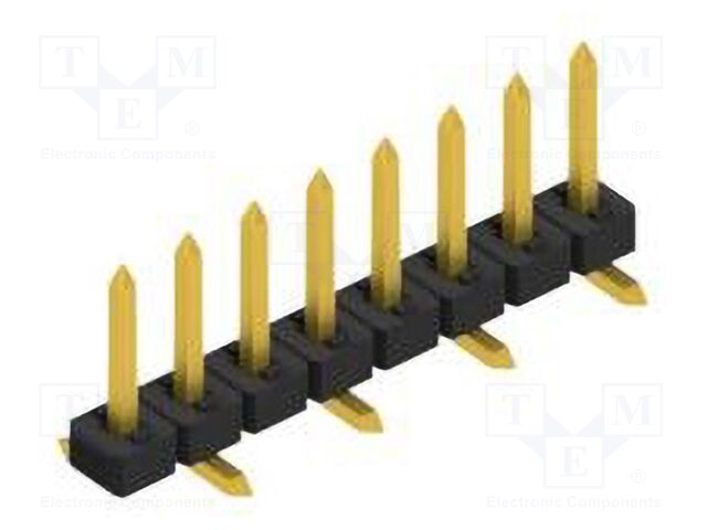 Connector: pin strips; pin header; male; PIN: 8; 2mm; SMT; 1x8; 100V
