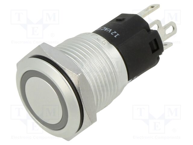 Switch: vandal resistant; Pos: 2; SPDT; 3A/240VAC; 3A/240VDC; blue