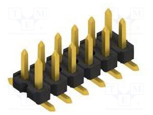 Connector: pin strips; pin header; male; PIN: 12; 2.54mm; SMT; 2x6