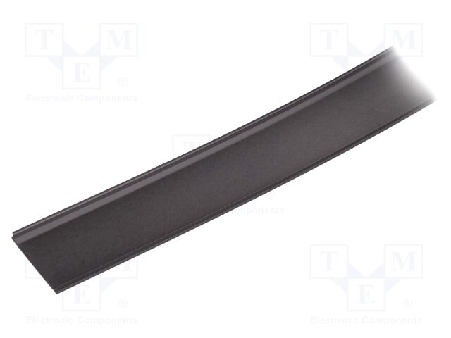 Cover for LED profiles; black; 20m; Kind of shutter: C9; push-in