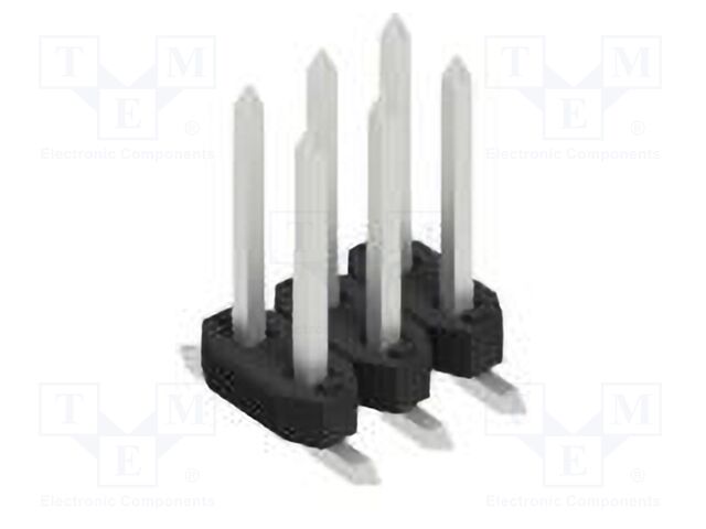 Connector: pin strips; pin header; male; PIN: 6; 2mm; SMT; 2x3; 100V