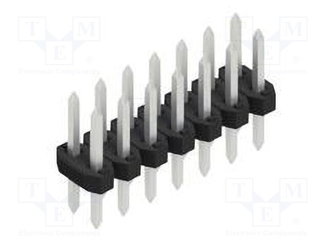 Connector: pin strips; pin header; male; PIN: 14; 2mm; THT; 2x7; 100V