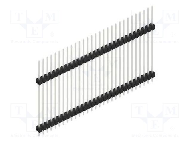 Connector: pin strips; pin header; male; PIN: 29; 2.54mm; THT; 1x29