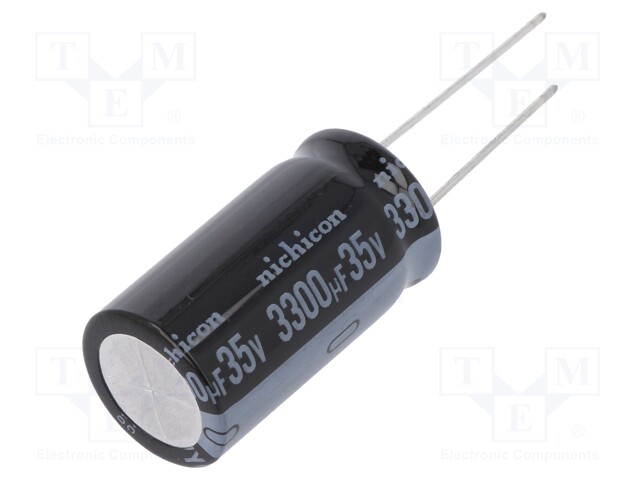 Capacitor: electrolytic; THT; 3300uF; 35VDC; Ø16x31.5mm; ±20%