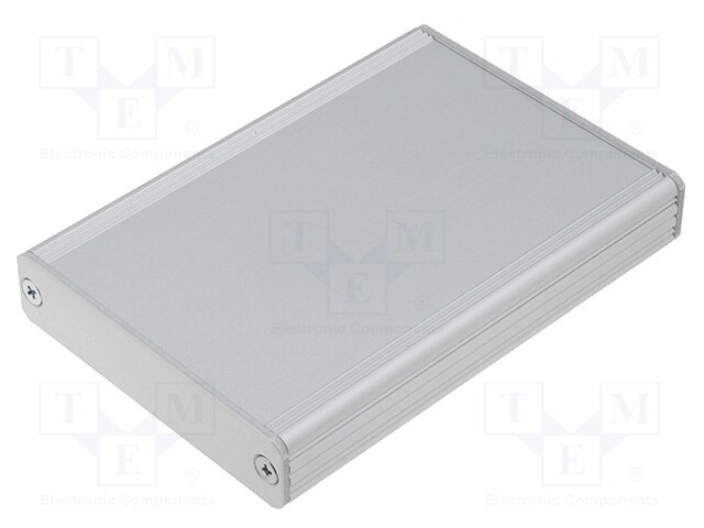 Enclosure: with panel; AKG; X: 71mm; Y: 100mm; Z: 16mm; aluminium