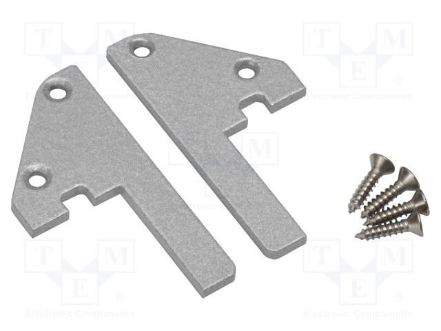 Cap for LED profiles; grey; ABS; Application: STEP10