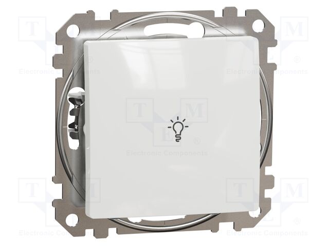 Momentary switch; Poles: 1; 250VAC; IP20; white; monostable