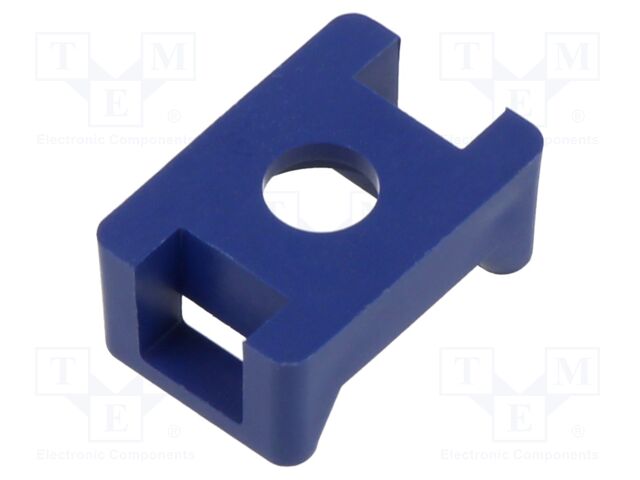 Screw mounted clamp; nylon; black; Ht: 15.5mm; L: 41.1mm