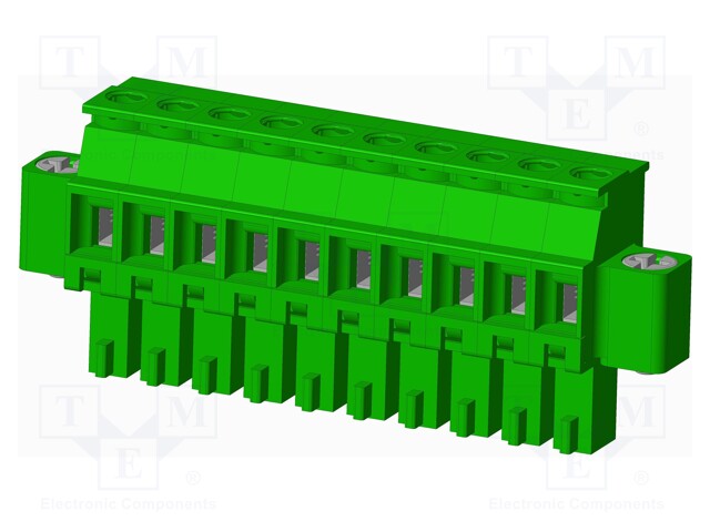 Connector: pluggable terminal block; plug; female; angled 90°