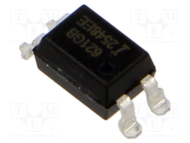 Optocoupler; SMD; Ch: 1; OUT: transistor; CTR@If: 100-600%@5mA; SMD4