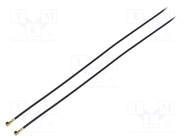 Cable: coaxial; U.FL,both sides; female; angled 90°; female; 0.2m