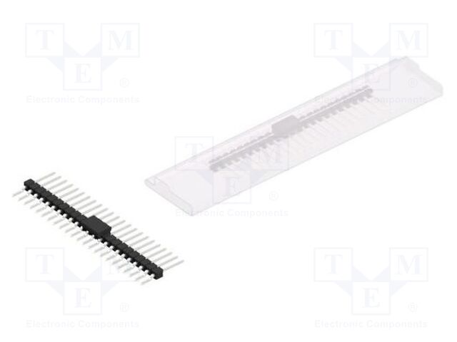 Connector: pin strips; pin header; male; PIN: 23; 2.54mm; SMT; 1x23