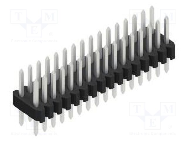 Connector: pin strips; pin header; male; PIN: 32; 1.27mm; THT; 2x16