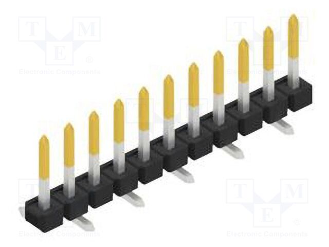 Connector: pin strips; pin header; male; PIN: 11; 2.54mm; SMT; 1x11