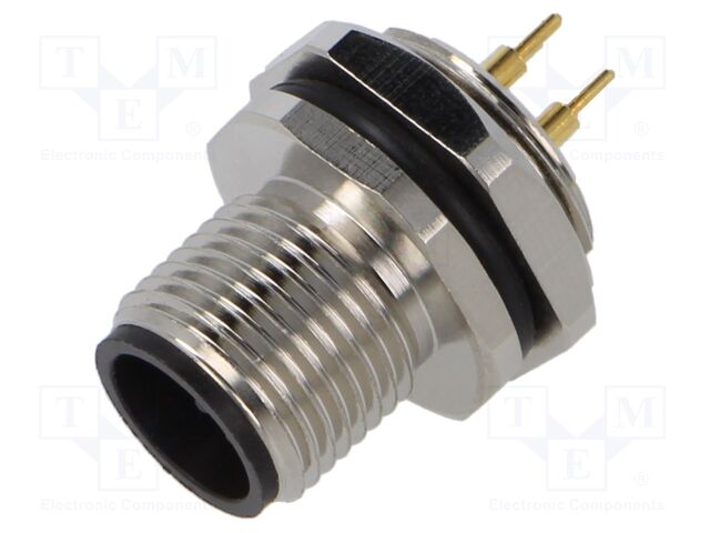 Connector: M12; socket; male; straight; PIN: 4; 250V; 4A; IP67
