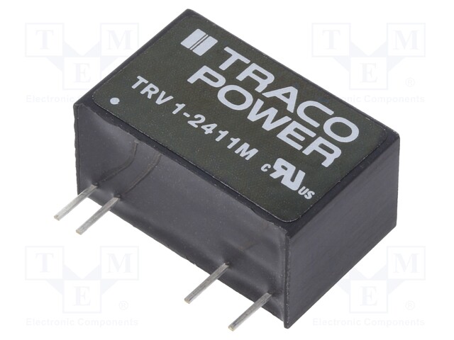 Converter: DC/DC; 1W; Uin: 19.2÷28.8V; 5VDC; Iout: 200mA; SIP9; 4.8g