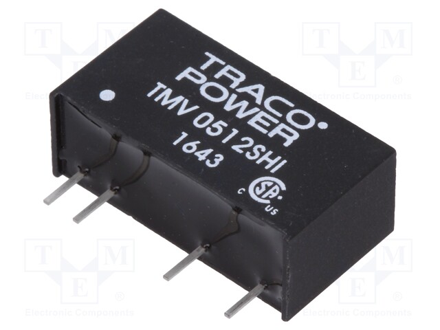 Converter: DC/DC; 1W; Uin: 4.5÷5.5V; Uout: 12VDC; Iout: 84mA; SIP7
