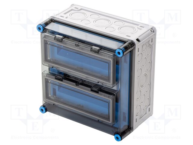 Enclosure: for modular components; IP65; light grey; Series: Mi