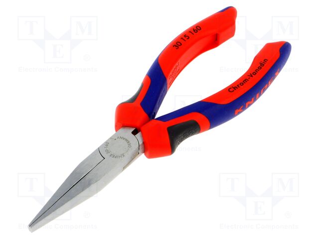 Pliers; flat,elongated; 160mm
