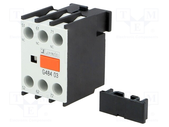 Auxiliary contacts; Series: BF; Leads: screw terminals