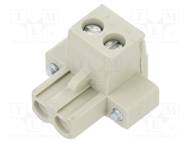 Pluggable terminal block; 5.08mm; ways: 2; straight; plug; female
