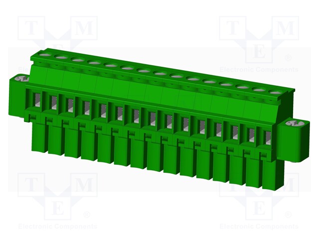 Connector: pluggable terminal block; plug; female; angled 90°