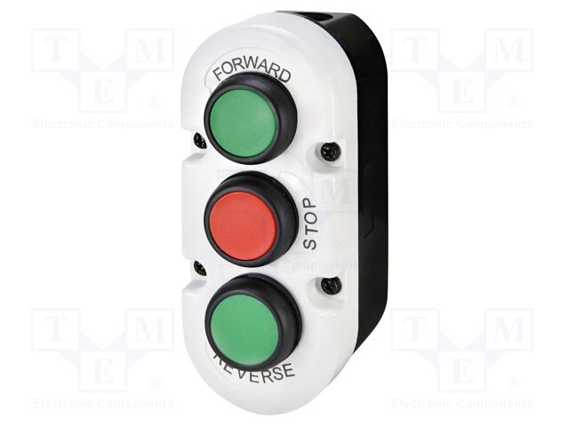 Control cassette; black,grey; ESE; No.of butt: 3; flat; IP65