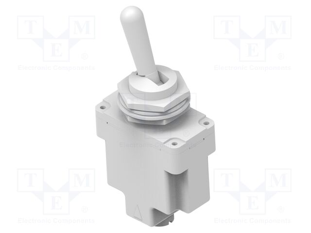 Switch: toggle; Pos: 2; SPST; OFF-ON; 15A/115VAC; 20A/28VDC