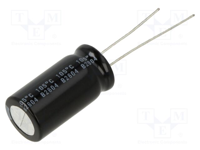 Capacitor: electrolytic; THT; 1000uF; 35VDC; Ø12.5x25mm; Pitch: 5mm