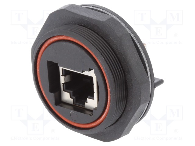 Socket; RJ45; Buccaneer Ethernet; PIN: 8; gold-plated; 1.5A; IP68