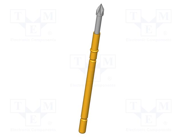 Test needle; Operational spring compression: 4mm; 5A; Ø: 1.75mm