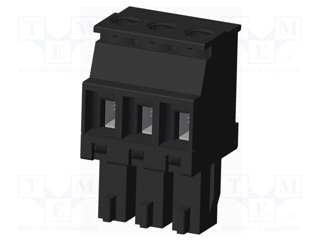 Connector: pluggable terminal block; plug; female; angled 90°