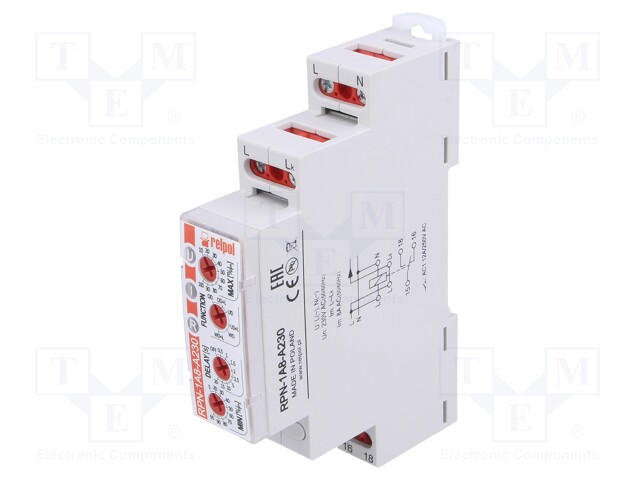 Module: current monitoring relay; AC current; 230VAC; DIN; SPDT