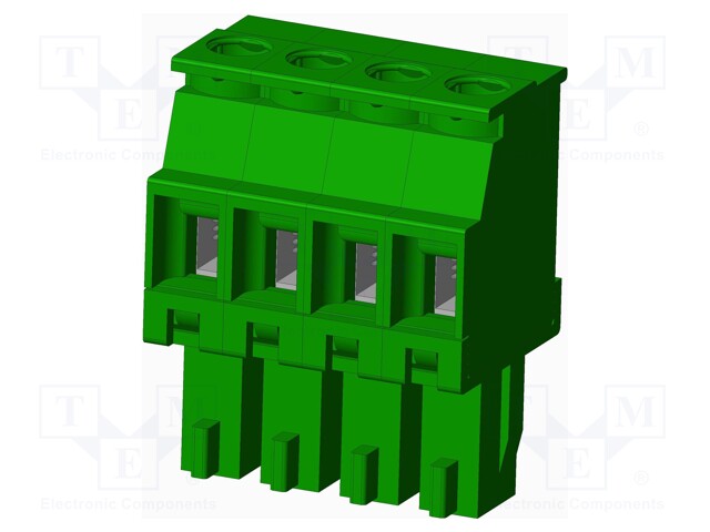 Connector: pluggable terminal block; plug; female; angled 90°
