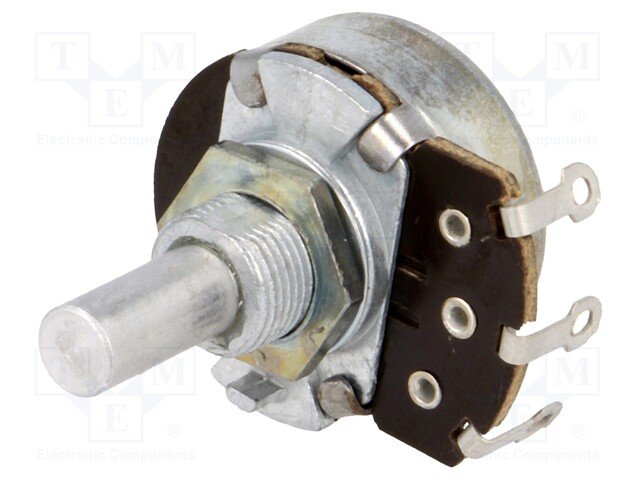 Potentiometer: shaft; single turn; 220Ω; 500mW; ±20%; soldered; 6mm