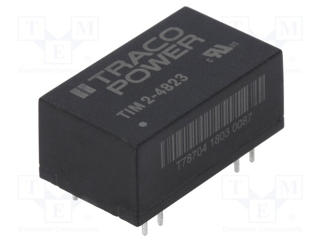 Converter: DC/DC; 2W; Uin: 36÷75V; Uout: 15VDC; Uout2: -15VDC; DIP16