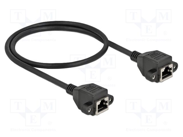 Extender Ethernet; S/FTP; Cat: 6a; RJ45 socket,both sides; 0.5m