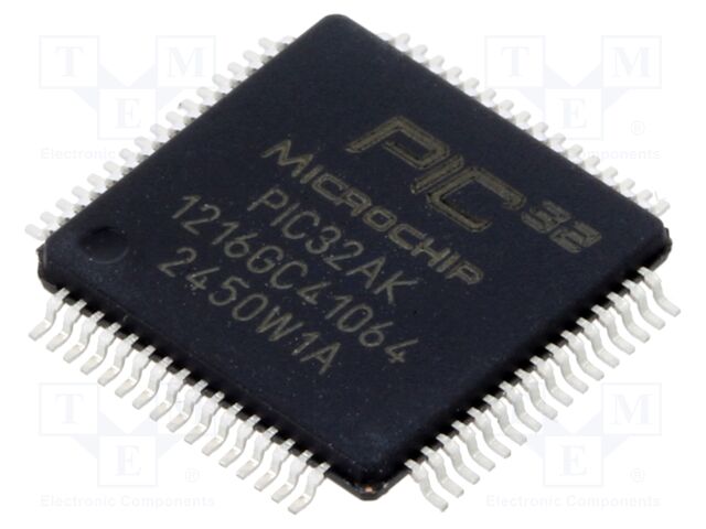 IC: PIC microcontroller; 128kB; 200MHz; 3÷3.6VDC; SMD; TQFP64