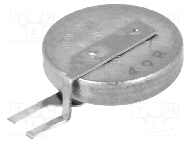 Re-battery: Li; VL621; 3V; 1.5mAh; Leads: 2pin; Ø6.8x2.15mm