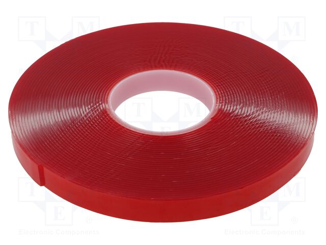 Tape: fixing; W: 19mm; L: 16.5m; Thk: 2mm; double-sided; acrylic