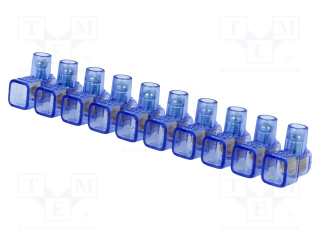 Terminal block; screw terminal; ways: 10; for cable; 1.5mm2; 450V