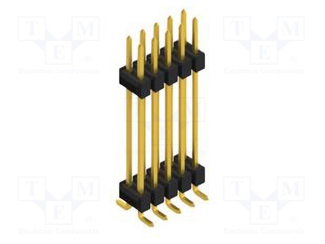 Connector: pin strips; pin header; male; PIN: 10; 2.54mm; SMT; 2x5