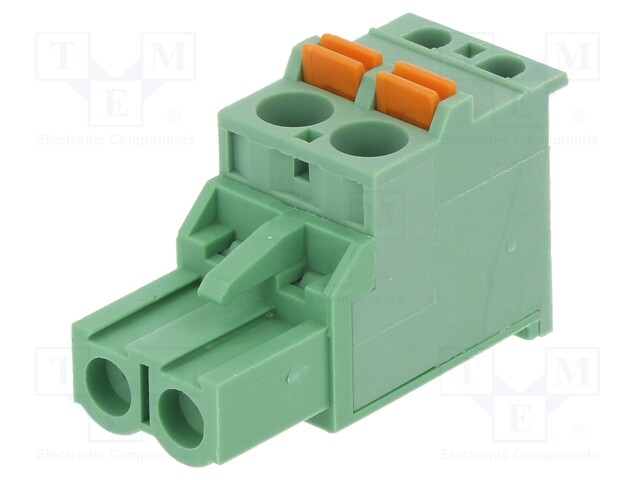 Pluggable terminal block; 5.08mm; ways: 2; angled 90°; plug; 320V