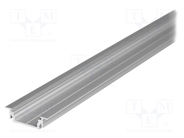 Profiles for LED modules; recessed; natural; L: 2m; aluminium