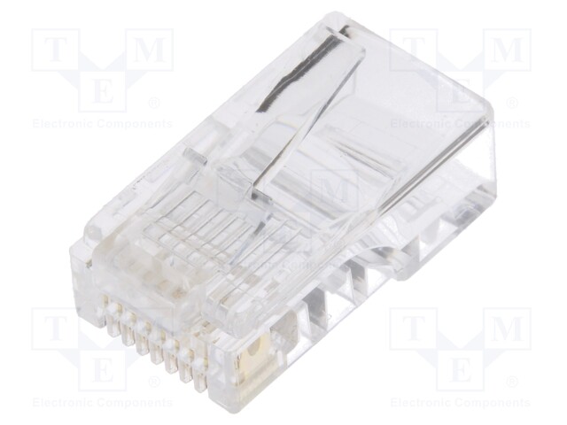 Plug; RJ45; PIN: 8; Layout: 8p8c; IDC,crimped; for cable